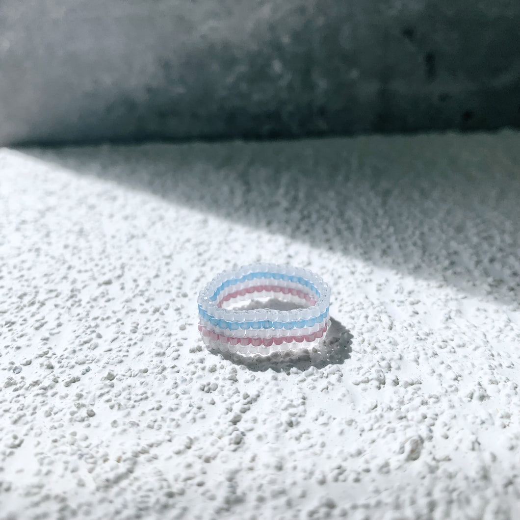 《 白系列 》—— 橫紋戒指